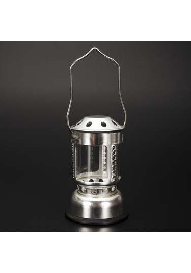 Gümüş Taşınabilir Mum Fener Gece Balıkçılığı Asılı Açık Kamp Y27407sr Gümüş Gümüş