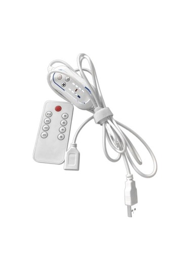 Yaprak 5v Usb Tavan Vantilatörü Aksesuar Seti Kamp Çadırı Hava Soğutucu Zamanlayıcı Ve Uzaktan Kumanda Seti Açık Yurt Ev Yatak A