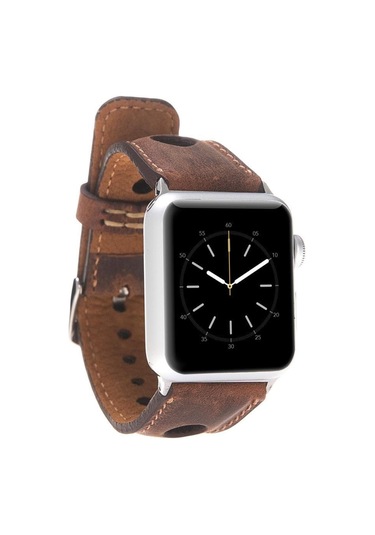 Alpıne Heritage Saddle Hakiki Deri Apple Uyumlu Watch Kordonu - 44/45/46/49mm