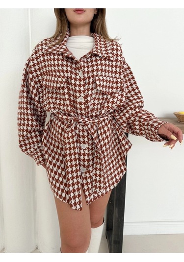 Uzun Kaşe Gömlek Beyazkremit St255812 Beyaz