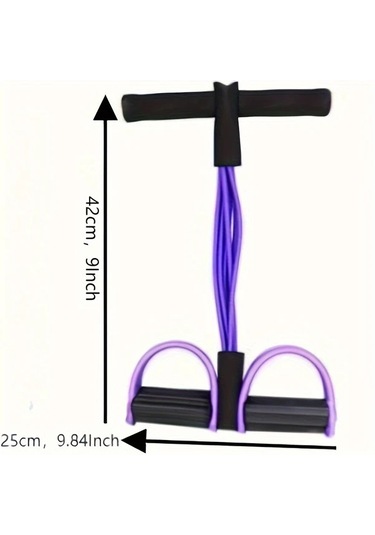 Willowhaven Mavi 4'lü Yoga Direnç Lastiği - Esneme Kol Bacak Karın Antrenmanı Mavi