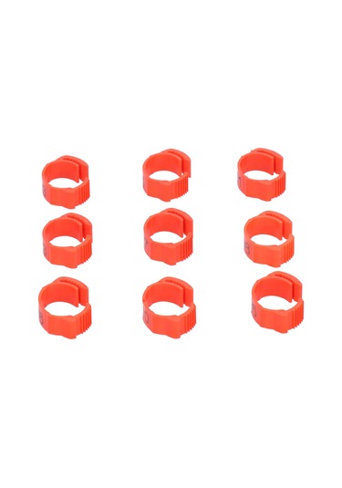 Qingmipy Kümes Hayvanları İçin Ayarlandırabilir Pp Plastik Ayak Zinciri Turuncu, 1-100 Numaralı, 100 Adet/paket - Tavuk, Ördek, Kaz Tanımlama Ve Sınıflandırma Aracı