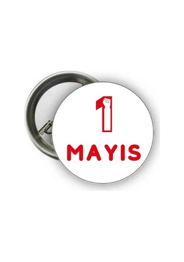 1 Mayıs Rozet - İşçi Bayramı Rozetleri Model 2 Renkli