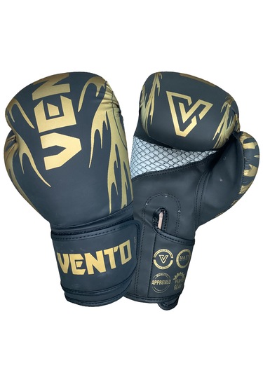 Vento Tatto Boks Ve Kick-boks Eldiveni Siyah Siyah - Altın