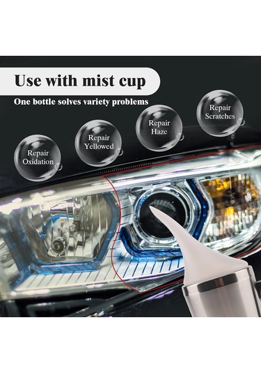 Springsun "farlar İçin Profesyonel Restorasyon Seti - 200ml Onarım Sıvısı, Eldiven Ve Aksesuarlar İle"