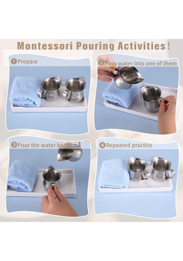 Teltree Paslanmaz Çelik 4'lü Süt Dökme Sürahisi - 90ml Çocuklar İçin Güvenli Ve Pratik Diğer