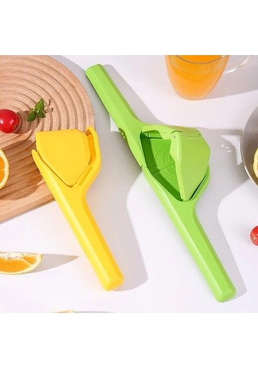 Novahub Yeşil 1pc Limon Sıkma Makinesi, Kolay Sıkılabilir, Katlanabilir, Depolama Tasarrufu, Düz Narenciye Suyu Yeşil
