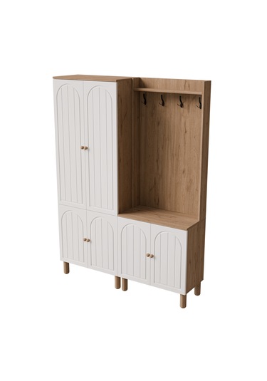 Set 5084-5072 Rapsody 6 Kapaklı Membran 9 Askılı Bohem Portmant