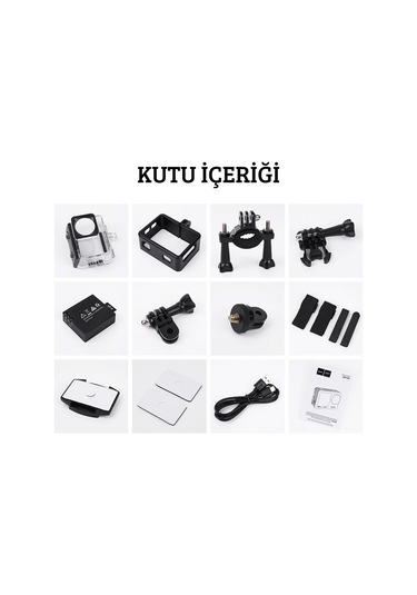 Dv101 Hoco Aksiyon Kamerası Mikrofonlu Su Geçirmez 4k 60 Fps Hd