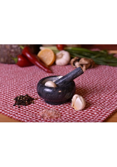 Morlero - Mermer Havan Siyah