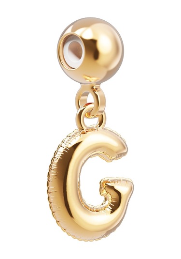 Chocli 18 Ayar Altın Kaplama Charm Harf - G Altın