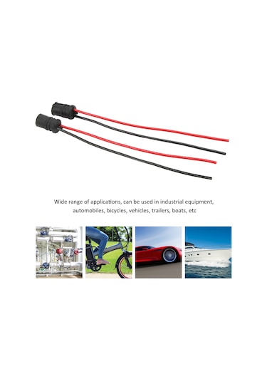 Suofeng 12v 30a T10-2 Led Ampul Tabanı, 15cm Kablolu, Isı Ve Korozyon Dayanıklı Abs, Endüstriyel/ Otomobil/ Bisiklet Uygulamaları - 2 Adet