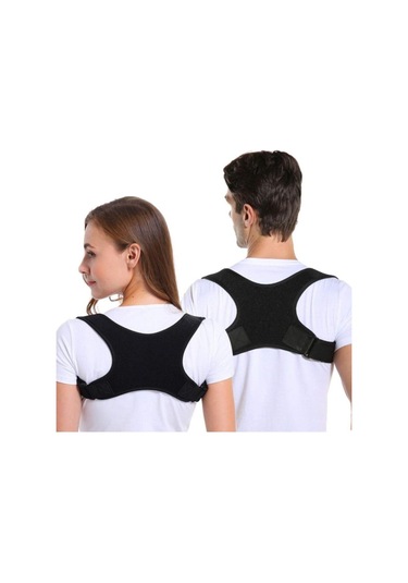 Unisex Siyah Sırtlık Posturex Dik Duruş Korsesi