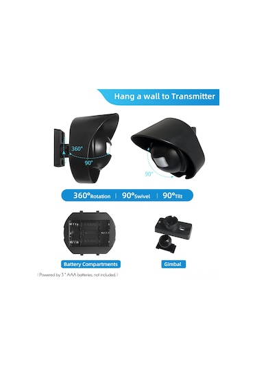 Lemestar Kablosuz Hareket Sensörü Alarmı - 2 Verici + 1 Alıcı - Ip52 Su Geçirmez - 3-7m Algılama Aralığı - 200m Aktarım Mesafesi - 38 Çalma Tonu - Ev/outdoor Kullanıma Uygun - Avrupa Standartı Pil Yok Lemestar Kablosuz Hareket Sensörü Alarmı - 2 Verici + 1 Alıcı - Ip52 Su Geçirmez - 3-7m Algılama Aralığı - 200m Aktarım Mesafesi - 38 Çalma Tonu - Ev/outdoor Kullanıma Uygun - Avrupa Standartı Pil Yok