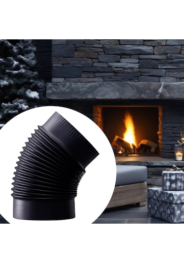 Suntek 45 Derece Dirsek Boru Baca Egzoz Borusu Sobalar S