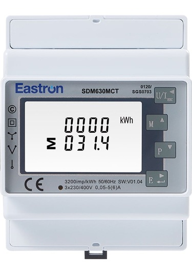 Eastron Sdm630mct-etl 1a Smart Meter With Ct - Üç Fazlı Akıllı Sayaç Ct'li