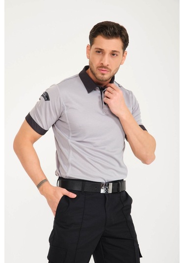 Yeni Tip Kamu Özel Güvenlik Yazlık Sweatshirt Gri