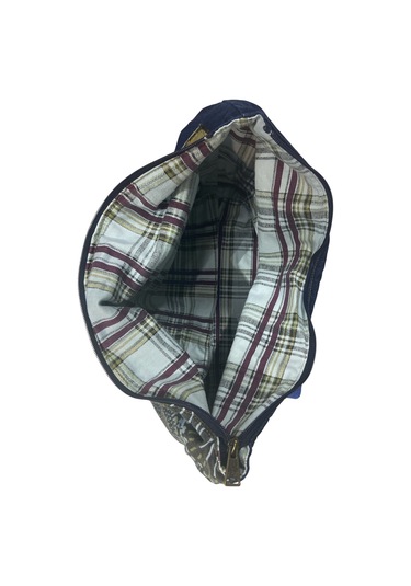 Vintage Salaş Çok Renkli Orta Boy Günlük Seyahat Gezi Omuz Çantası 36cmx34cm Bej