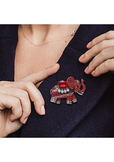 Suntek Gelin Takım Yıldönümü Kırmızı Için Yaka İğnesi Kırmızı