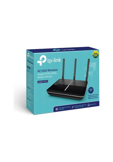 Tp-lınk Archer Vr600, Ac1600, 4 Port Gigabit, Dual Band, 1300mbps, 3ad Anten, Vdsl2, Adsl2 Modem-130847