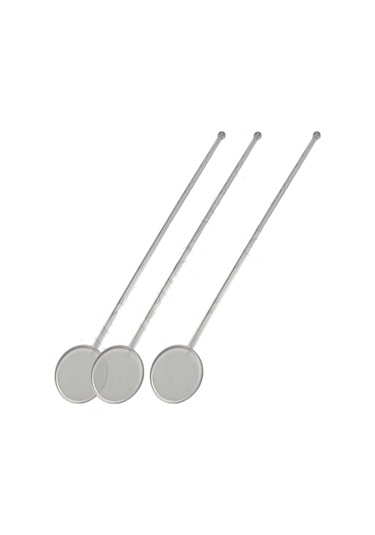 1000 Adet Plastik Kokteyl Karıştırıcı Şeffaf Yuvarlak Çubuk Kaşık