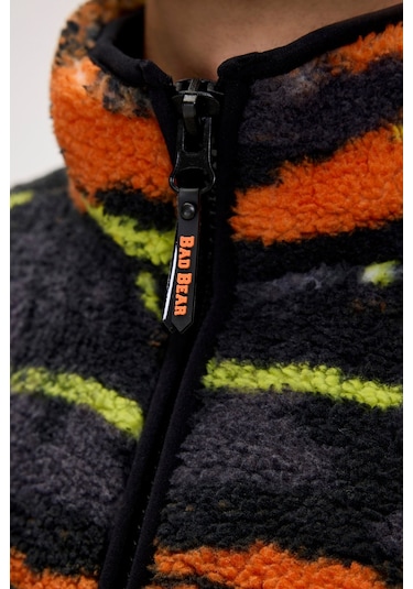 Vernon Siyah Erkek Full-zip Polar Sweatshirt Siyah