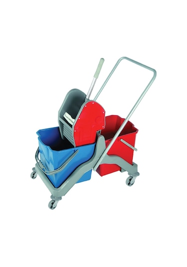 İzmir Fırça Çift Kovalı Presli Temizlik Seti