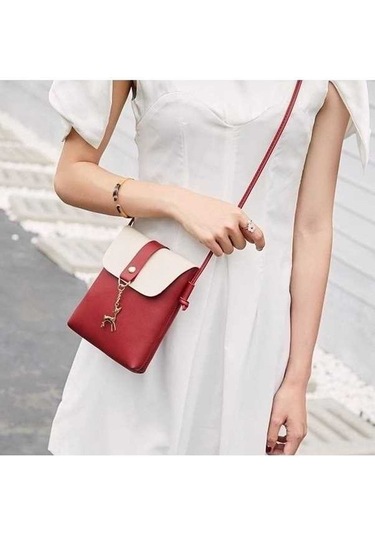 Tongxida Üste Siyah Sınır Ötesi Omuz Geyik Eğik Kadın Çantası, Küçük Binilebilir Le Siyah Siyah