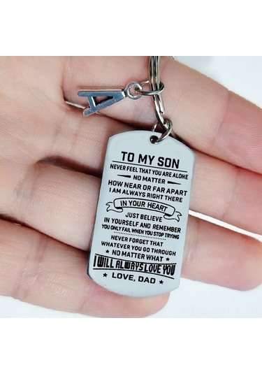 Reedark Şık Ve Dayanıklı Çelik Köpek Tasması: Oğluma Özel Kolye Ve Anahtarlık Aksesuarı