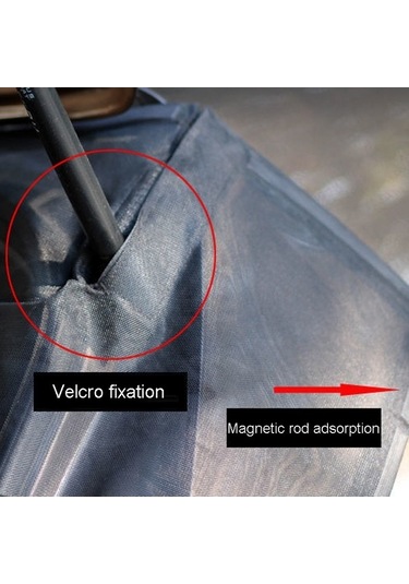 Dancemonkey Araba Bagaj Kapağı Anti-sivrisinek, 156x150 Cm, Manyetik Güneş Koruyucu Cibinlik