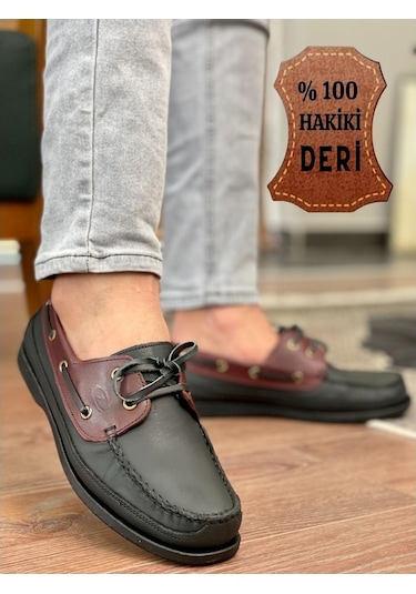 Muggo Dexter Hakiki Deri Erkek Günlük Klasik Casual Ayakkabı