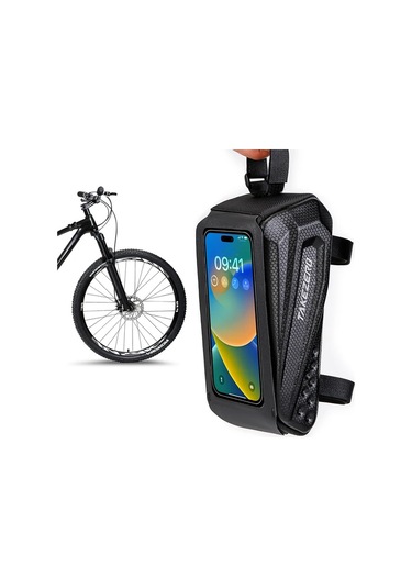 Willowhaven 1l Neutral Without Logo Dağ Bisikleti Paketi Eva Sert Kabuk Ön Çatal Çantası Büyük Kapasiteli Alet Depolama Altın