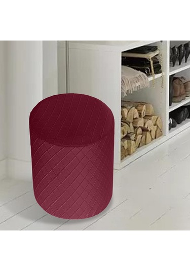 Suntek Magideal Yuvarlak Streç Osmanlı Slipcovers Şarap-kırmızısı