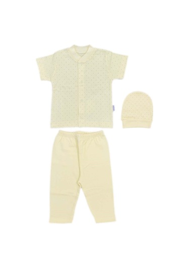 Ilkebebe Sebi Bebe Nokta Puanlı Kısa Kollu Pijama Takımı 2264