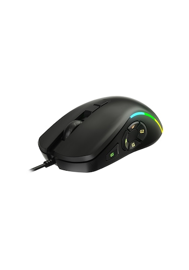 Lecoo MS140 Kablolu 6400DPI 10 Makro Tuşlu RGB LED Gaming Optik Mouse