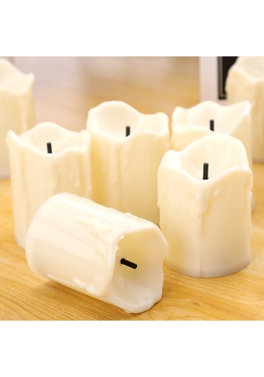 Suofeng Yk5015 Led Mum Işığı - Ateşsiz, Ev, Düğün, Doğum Günü Atmosferi Oluşturucu Sarı Renk, Tekli Paket Sarı