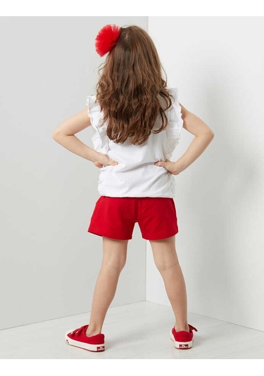 Bug Love Kız Çocuk Şort Takım-beyaz Beyaz