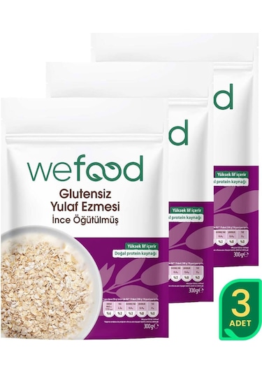 İnce Öğütülmüş Glutensiz Yulaf Ezmesi 3'lü