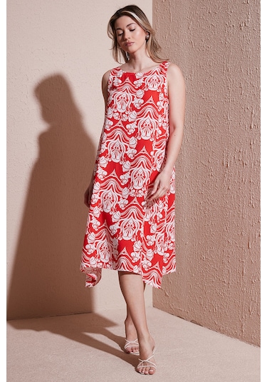 Fashion Friends Bayan Elbise 25y0630k1 Kırmızı Kırmızı Fashion Friends Bayan Elbise 25y0630k1 Kırmızı Kırmızı