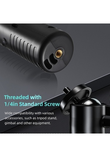 Moly 1200mah Rgb El Feneri 3000k-6000k 76 Led Crı 85ra Type-c 2000lm Parlaklık Ayarı Siyah Siyah