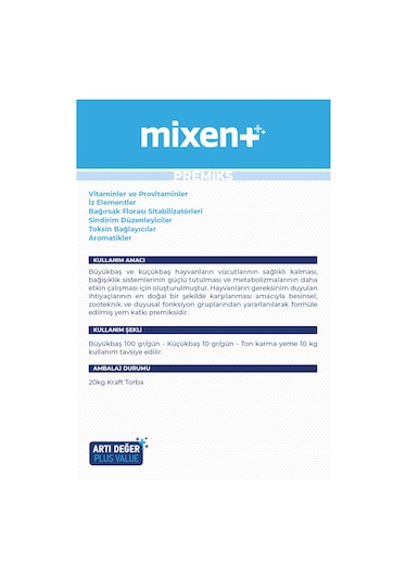 Vioment Mixent 20 Kg - Ruminant Hayvanlarda; Doğru Destek -