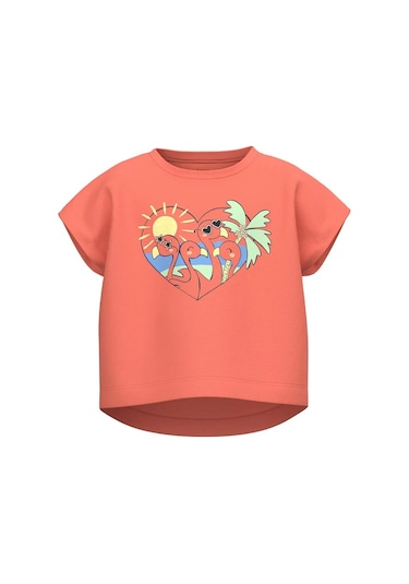 Name It Kız Çocuk T-shirt 13215042 Turuncu