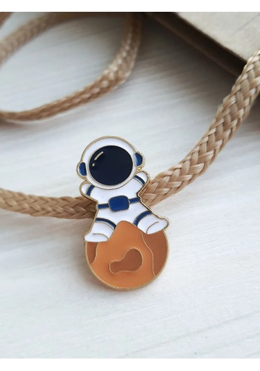 Proshik Broş Astronot Erkek Çocuk Rozet 249180192 Beyaz