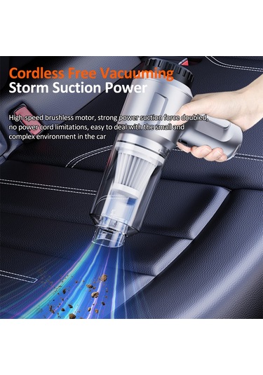 Reedark Kablosuz 11000pa Güçlü Emişli 4'ü 1 Arada Araç Ve Ev Temizliği İçin Taşınabilir Mini Elektrikli Süpürge Reedark Kablosuz 11000pa Güçlü Emişli 4'ü 1 Arada Araç Ve Ev Temizliği İçin Taşınabilir Mini Elektrikli Süpürge