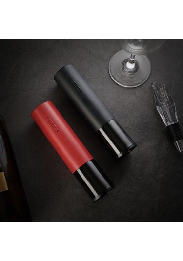 Unimarket Otomatik Şarj Edilebilir Elektrikli Şarap Açacağı Usb Kablolu Kırmızı Tirbuşon Süpürge Yedek Parçaları Süpürge Yedek Parçaları