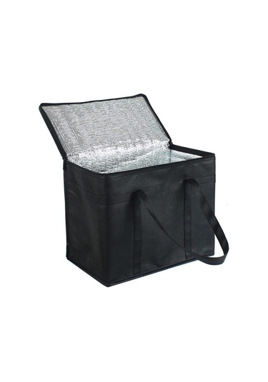 Yalıtımlı Gıda Teslimat Çantası, Yalıtımlı Piknik Öğle Yemeği Çantası, Katlanabilir Soğutucu, Fermuarlı Kamp Izgara Alışveriş Çantası Çok Renkli