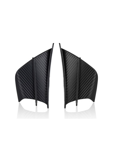 Yingfu Hallow Aerodinamik Motosiklet Kanatçıkları, Abs Kanat Spoiler, Siyah Siyah