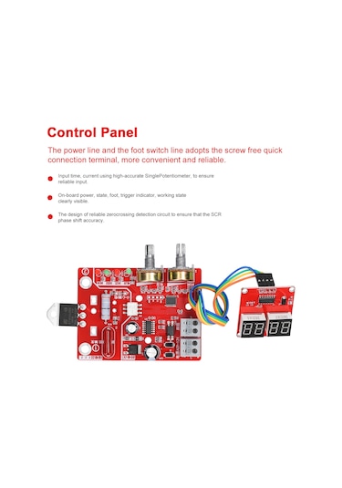 Springsun Taşınabilir Dijital Nokta Kaynak Kontrol Paneli Ve Zaman-akım Kontrol Cihazı