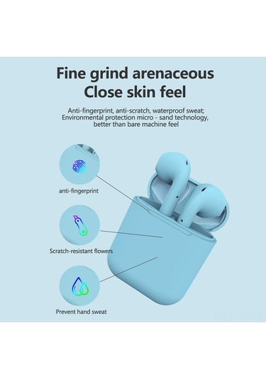 Folinda Inpods 12 Tws Bluetooth 5.0 Kulaklık, Ipx4 Su Geçirmez, Dokunmatik Kontrol, 300mah Şarj Kutusu, Stereo Ses, Pembe