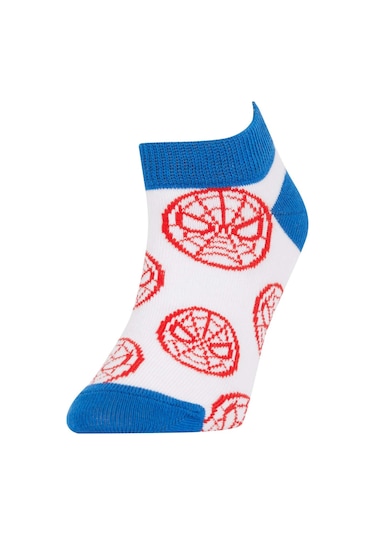 DeFacto Erkek Çocuk Marvel Spiderman 3'lü Pamuklu Patik Çorap -  Z9028A6NSKR1
